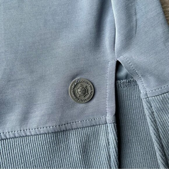 Everyday Sunday Blue  Mockneck Boxy Fit Sweatshirt - Picture 10 of 16